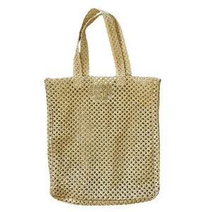 Jean Paul Gaultier Parfums Sparkling Straw Tote Bag Handbag